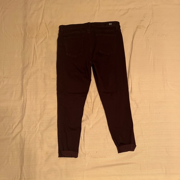 Dark Maroon Skinny Ankle Jean. (KUT) - Picture 3 of 4